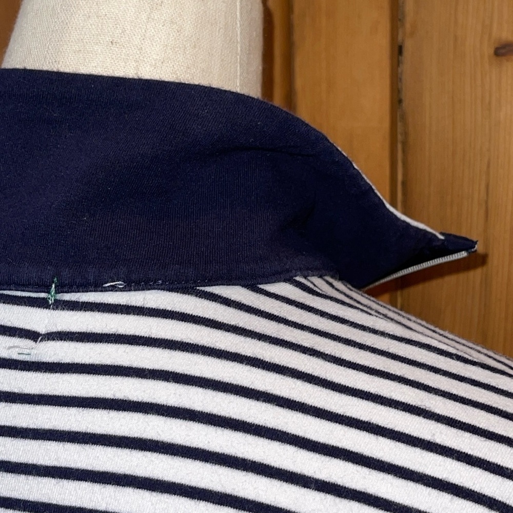 COPY - LAUREN RALPH LAUREN Blue Striped T Shirt Logo Chest Sz. L - Picture 7 of 16